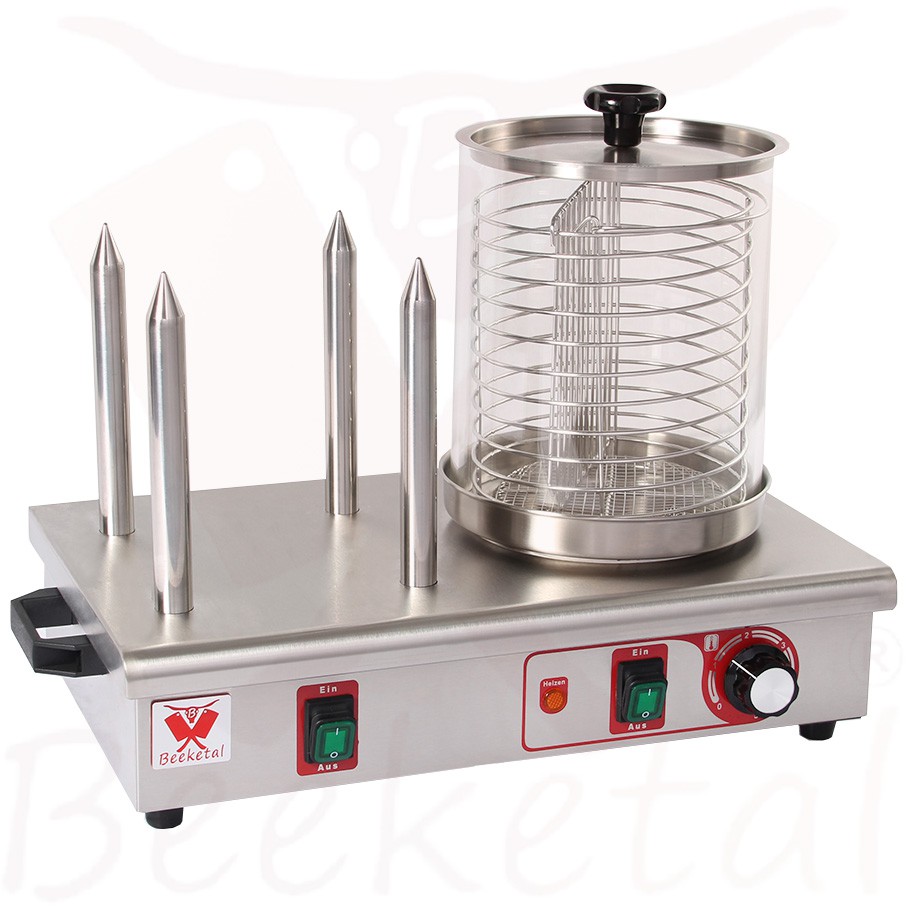 Hot Dog Wärmer 350W Mit Temperaturregelung - Professioneller Würstchenwärmer Für Gastronomie